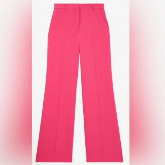 NWT Designer The Kooples Wide Leg Trouser // Pink // Size 40 - Picture 2 of 7